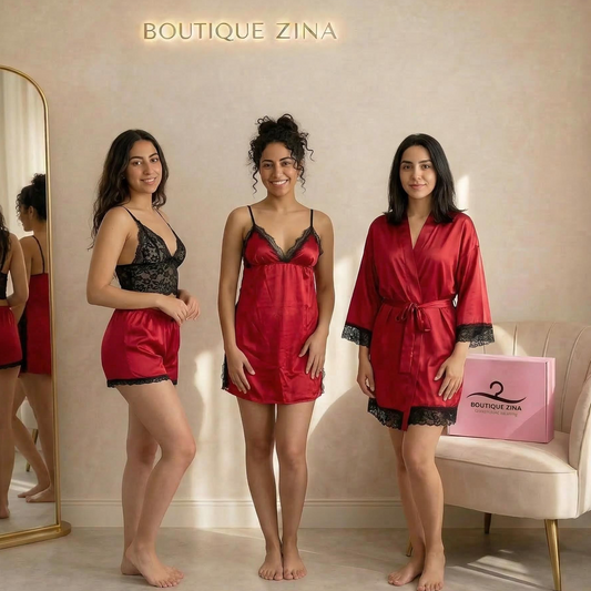 Pack Satin Élégance – 4 Pièces