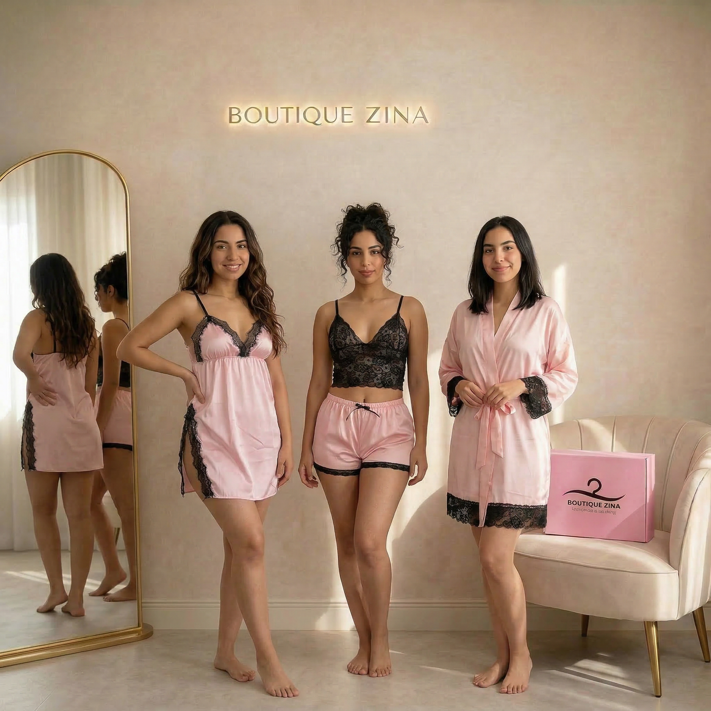 Pack Satin Élégance – 4 Pièces